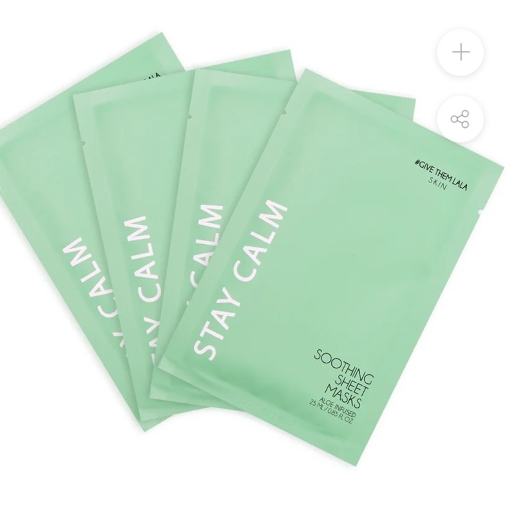 Give Them Lala Stay Calm Soothing Sheet Masks New